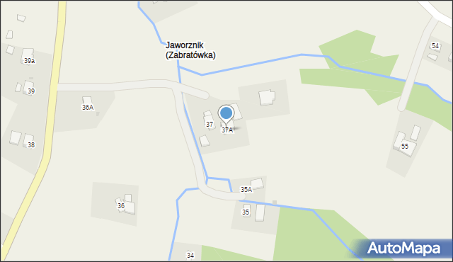 Zabratówka, Zabratówka, 37A, mapa Zabratówka