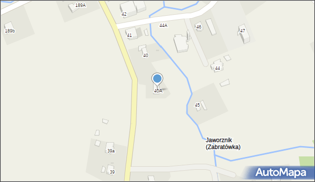 Zabratówka, Zabratówka, 40A, mapa Zabratówka