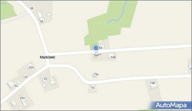 Zabratówka, Zabratówka, 64A, mapa Zabratówka