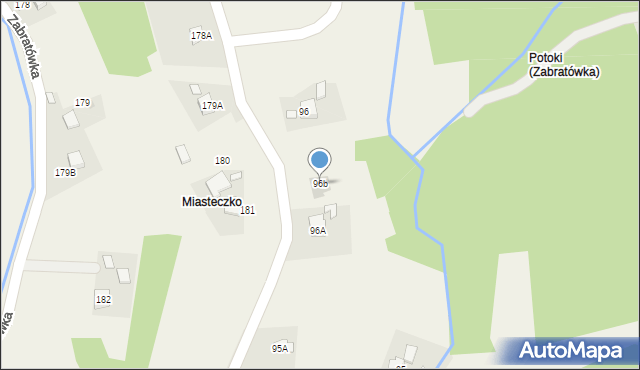 Zabratówka, Zabratówka, 96b, mapa Zabratówka