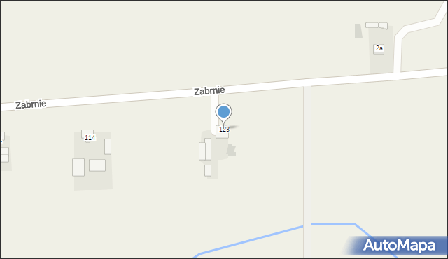 Zabrnie, Zabrnie, 123, mapa Zabrnie