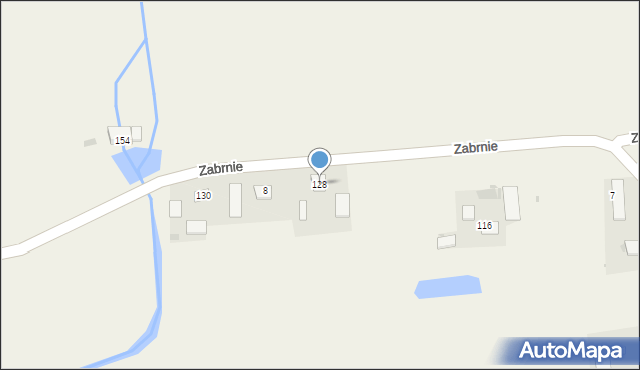 Zabrnie, Zabrnie, 128, mapa Zabrnie