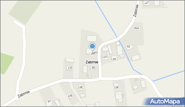 Zabrnie, Zabrnie, 148, mapa Zabrnie