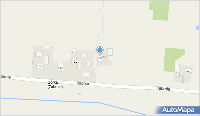 Zabrnie, Zabrnie, 20, mapa Zabrnie