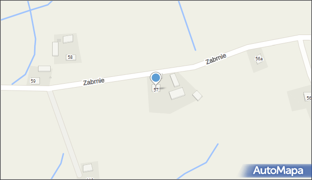 Zabrnie, Zabrnie, 57, mapa Zabrnie