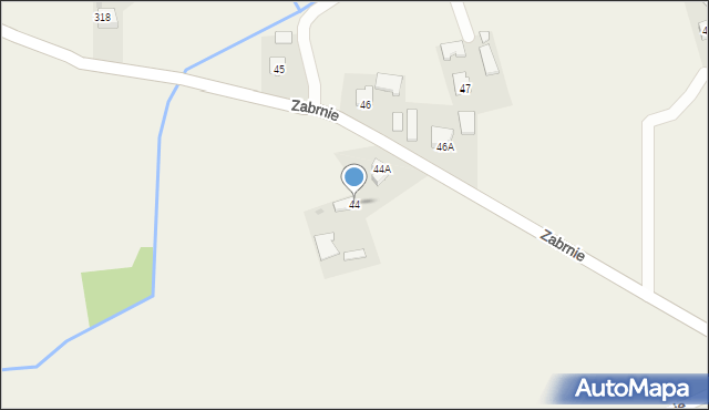 Zabrnie, Zabrnie, 44, mapa Zabrnie