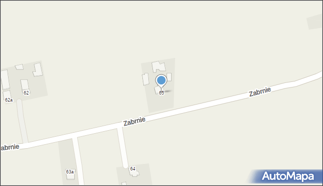 Zabrnie, Zabrnie, 65, mapa Zabrnie