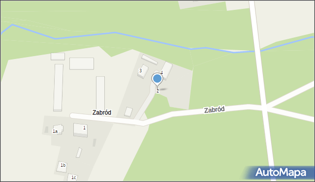 Zabród, Zabród, 2, mapa Zabród