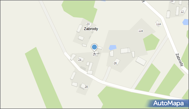 Zabrody, Zabrody, 25, mapa Zabrody