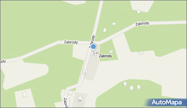 Zabrody, Zabrody, 3, mapa Zabrody