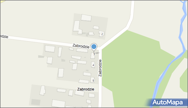 Zabrodzie, Zabrodzie, 3, mapa Zabrodzie