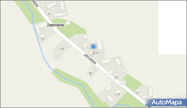 Zabrodzie, Zabrodzie, 27, mapa Zabrodzie