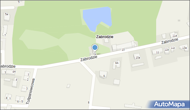 Zabrodzie, Zabrodzie, 6, mapa Zabrodzie