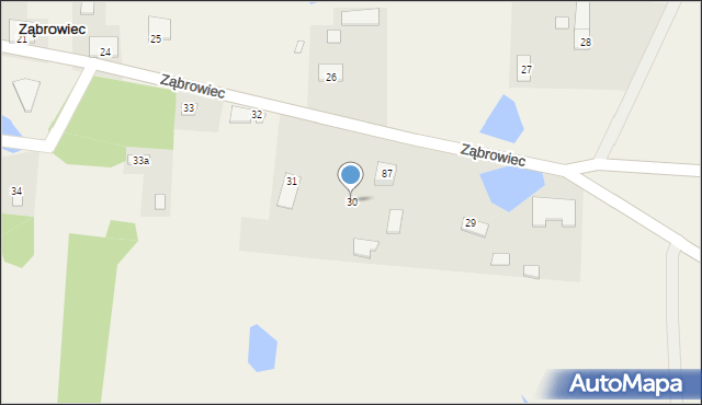 Ząbrowiec, Ząbrowiec, 30, mapa Ząbrowiec