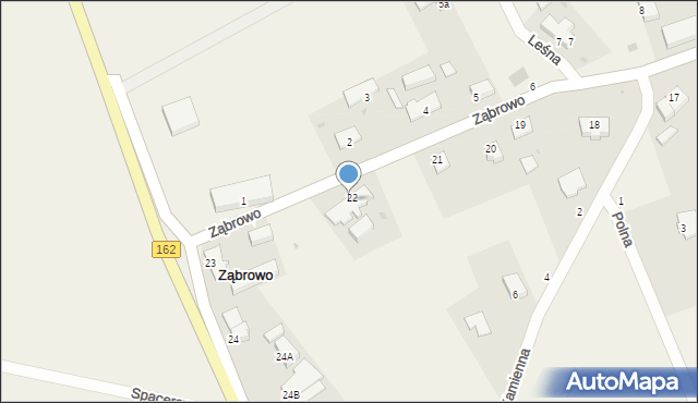 Ząbrowo, Ząbrowo, 22, mapa Ząbrowo