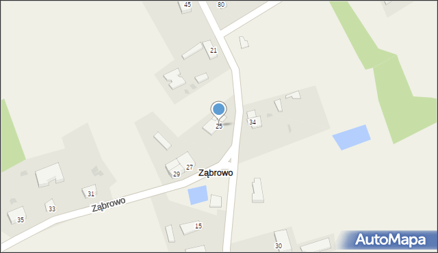 Ząbrowo, Ząbrowo, 25, mapa Ząbrowo