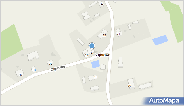 Ząbrowo, Ząbrowo, 27, mapa Ząbrowo