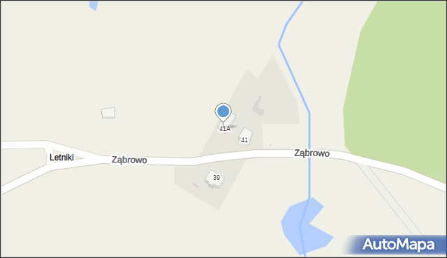 Ząbrowo, Ząbrowo, 41A, mapa Ząbrowo