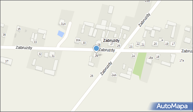 Zabruzdy, Zabruzdy, 29, mapa Zabruzdy