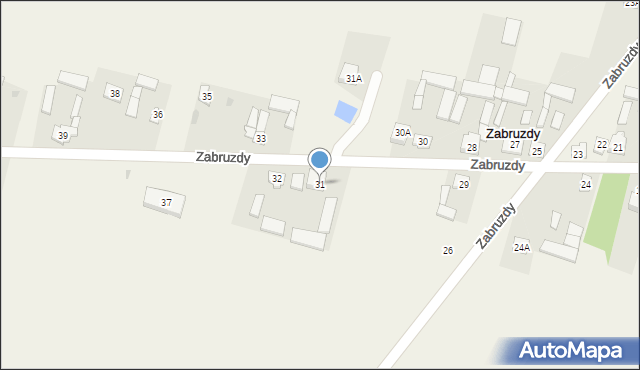 Zabruzdy, Zabruzdy, 31, mapa Zabruzdy