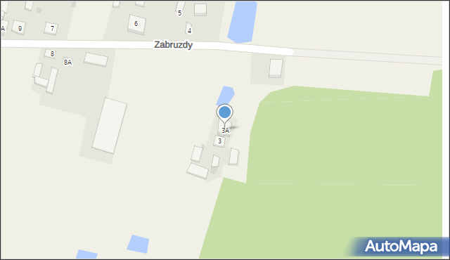 Zabruzdy, Zabruzdy, 3A, mapa Zabruzdy