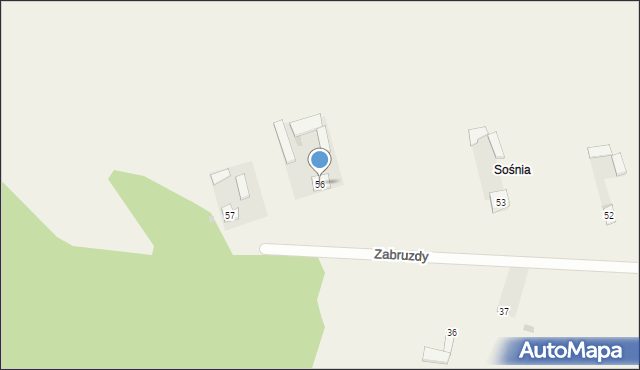 Zabruzdy, Zabruzdy, 56, mapa Zabruzdy