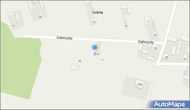 Zabruzdy-Kolonia, Zabruzdy-Kolonia, 37, mapa Zabruzdy-Kolonia