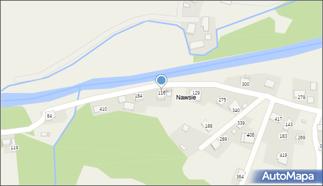 Zabrzeż, Zabrzeż, 116, mapa Zabrzeż