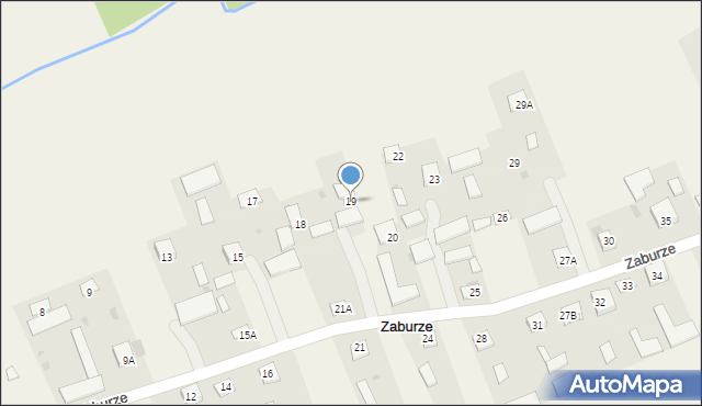 Zaburze, Zaburze, 19, mapa Zaburze