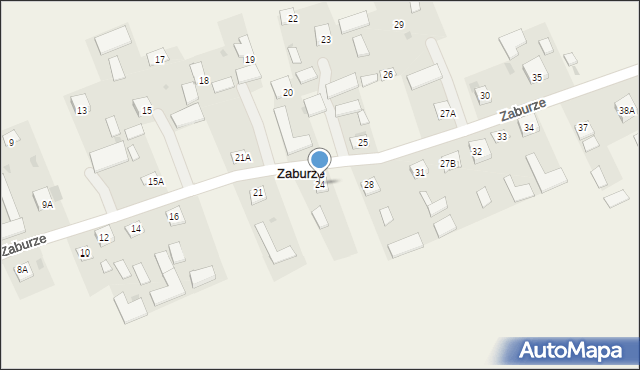 Zaburze, Zaburze, 24, mapa Zaburze