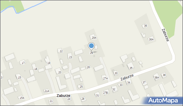 Zaburze, Zaburze, 29, mapa Zaburze