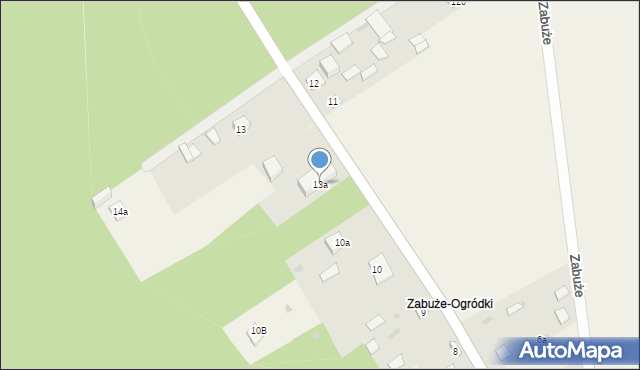 Zabuże, Zabuże, 13a, mapa Zabuże