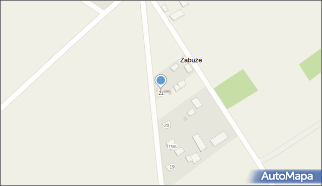 Zabuże, Zabuże, 21, mapa Zabuże