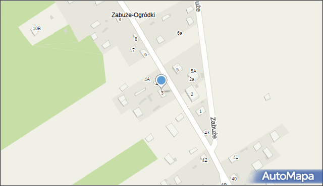 Zabuże, Zabuże, 3, mapa Zabuże