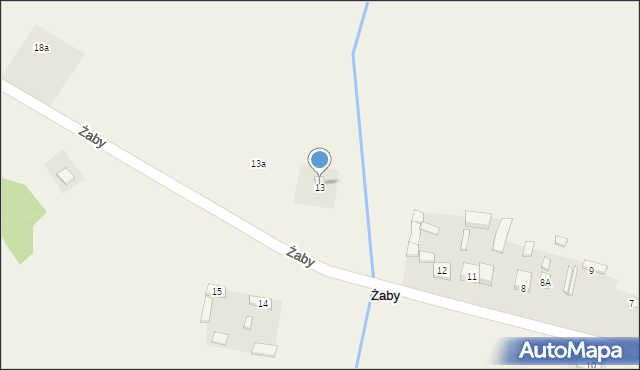 Żaby, Żaby, 16, mapa Żaby