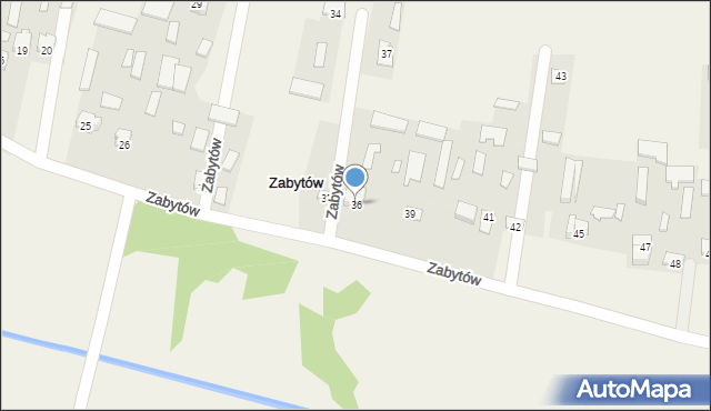 Zabytów, Zabytów, 36, mapa Zabytów