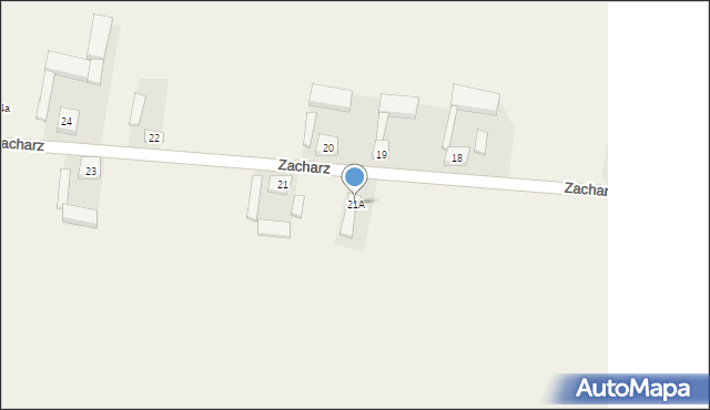 Zacharz, Zacharz, 21A, mapa Zacharz