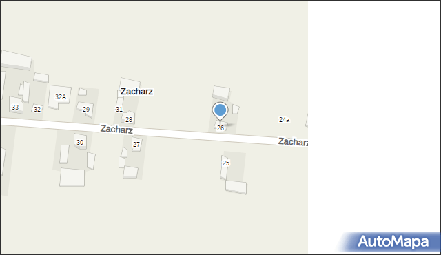 Zacharz, Zacharz, 26, mapa Zacharz