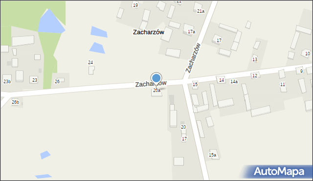 Zacharzów, Zacharzów, 20a, mapa Zacharzów