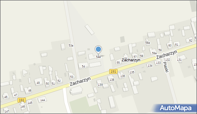 Zacharzyn, Zacharzyn, 54a, mapa Zacharzyn