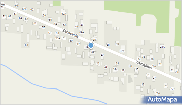 Zachełmie, Zachełmie, 44b, mapa Zachełmie