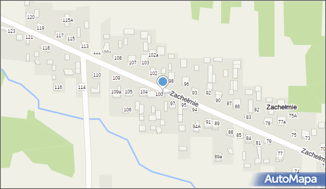 Zachełmie, Zachełmie, 99, mapa Zachełmie