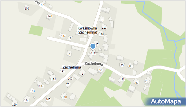 Zachełmna, Zachełmna, 111, mapa Zachełmna