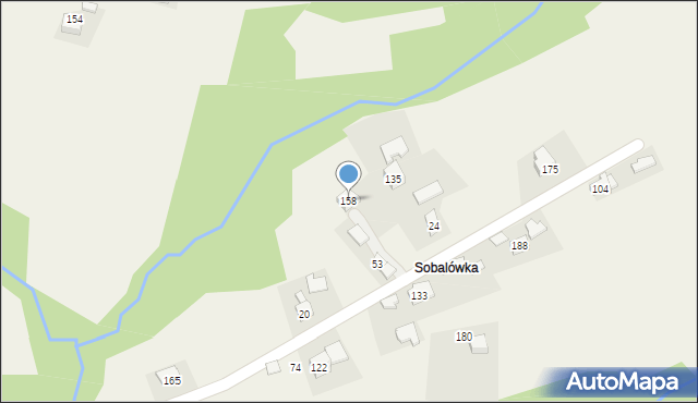 Zachełmna, Zachełmna, 158, mapa Zachełmna