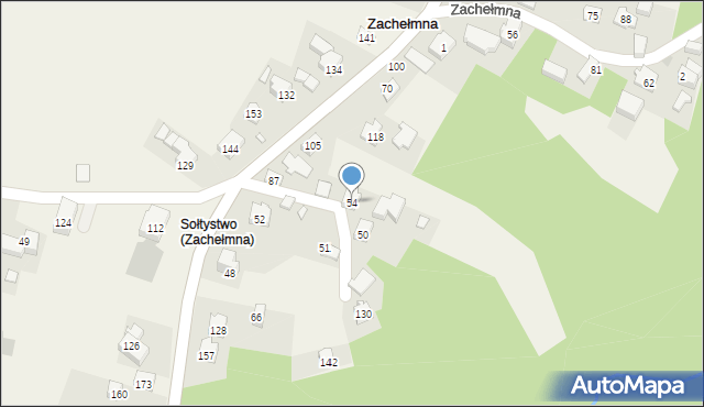 Zachełmna, Zachełmna, 54, mapa Zachełmna