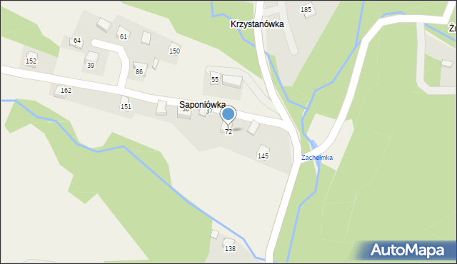 Zachełmna, Zachełmna, 72, mapa Zachełmna