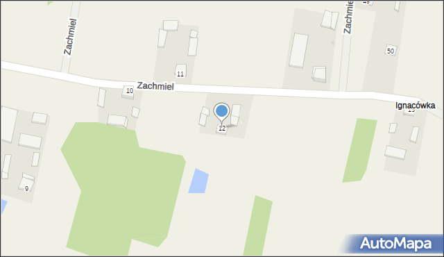 Zachmiel, Zachmiel, 12, mapa Zachmiel