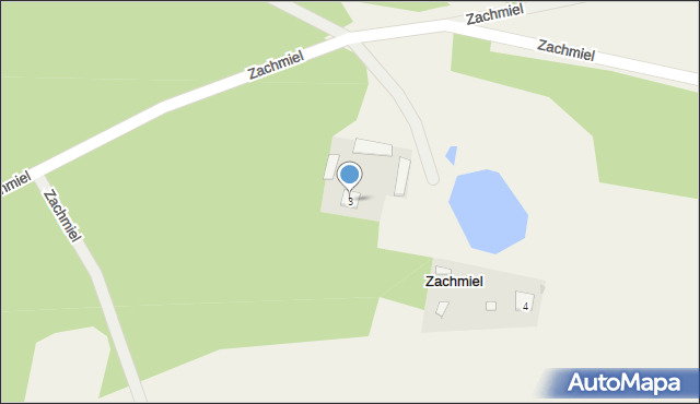 Zachmiel, Zachmiel, 3, mapa Zachmiel
