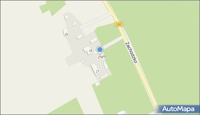 Zachodzko, Zachodzko, 17A, mapa Zachodzko