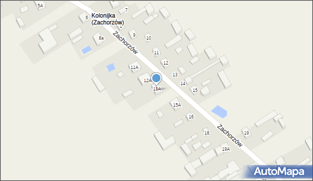 Zachorzów, Zachorzów, 13a, mapa Zachorzów